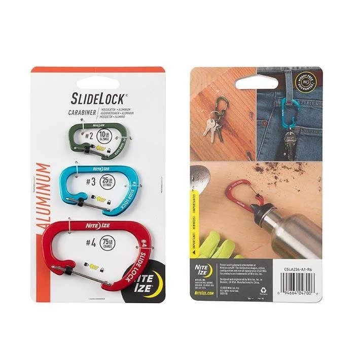 SlideLock combinaison en aluminium - 3 pièces - CSLA234-A1-R6 - Nite Ize, image 1 sur 2