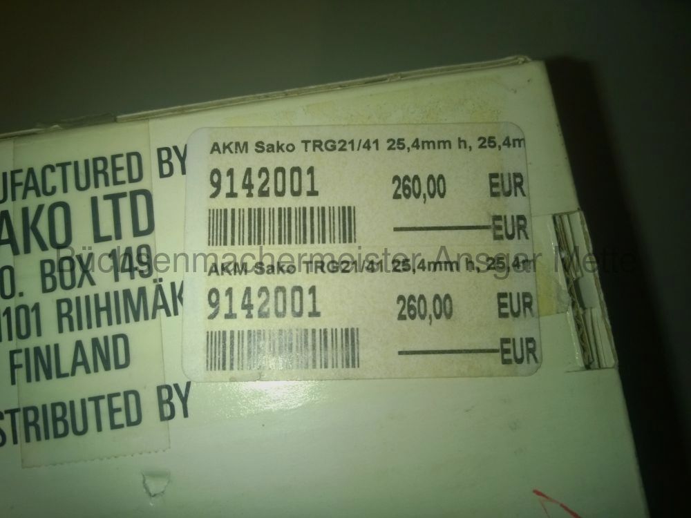 Sako TRG Montage 26mm / 1" Ringe 21/ 41