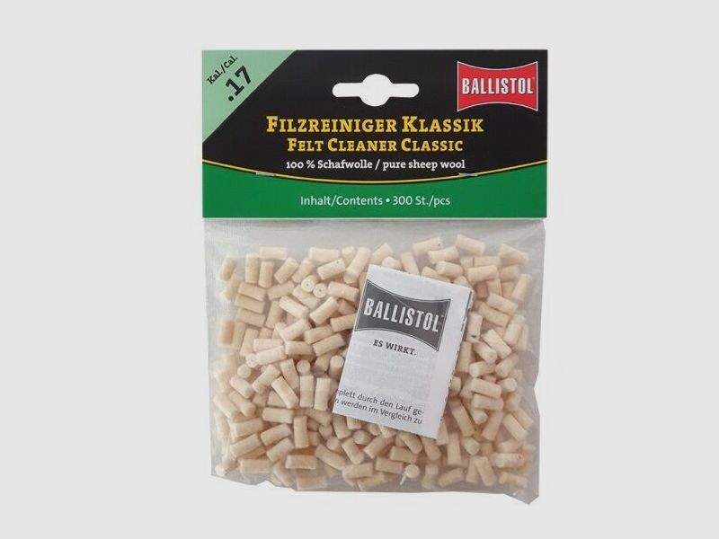 Ballistol Felt Cleaner Classic .17, .177, 4.5mm 300 pieces