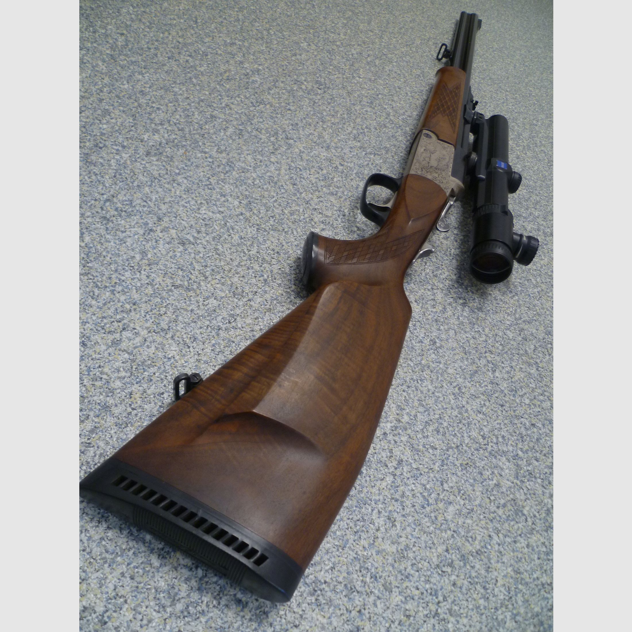 Dwulufowa strzelba Bock Blaser 9,3x74R z Zeiss Varipoint