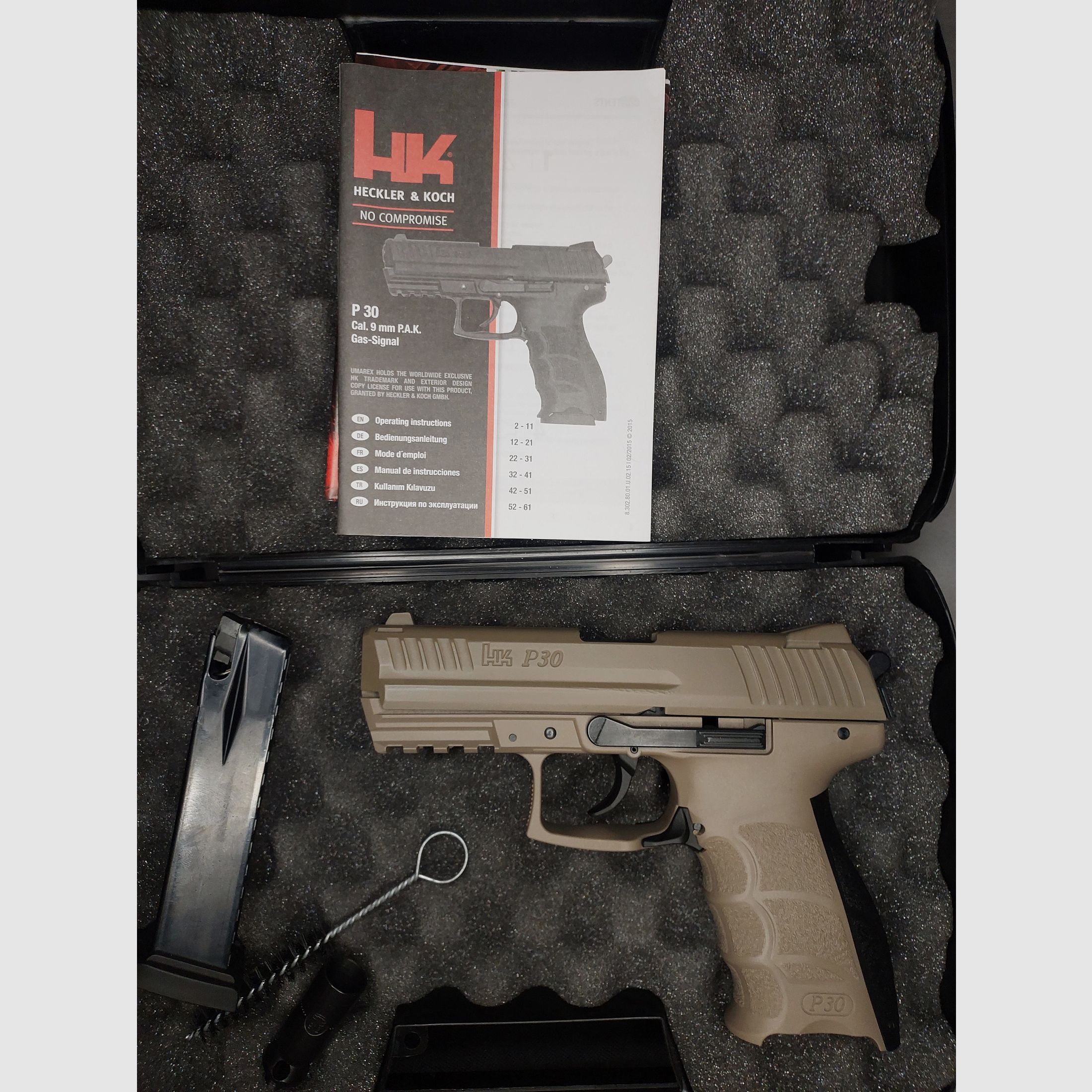 Heckler & Koch P30 Schreckschuss-Pistole 9 mm P.A.K. TAN / FDE (PTB 912)