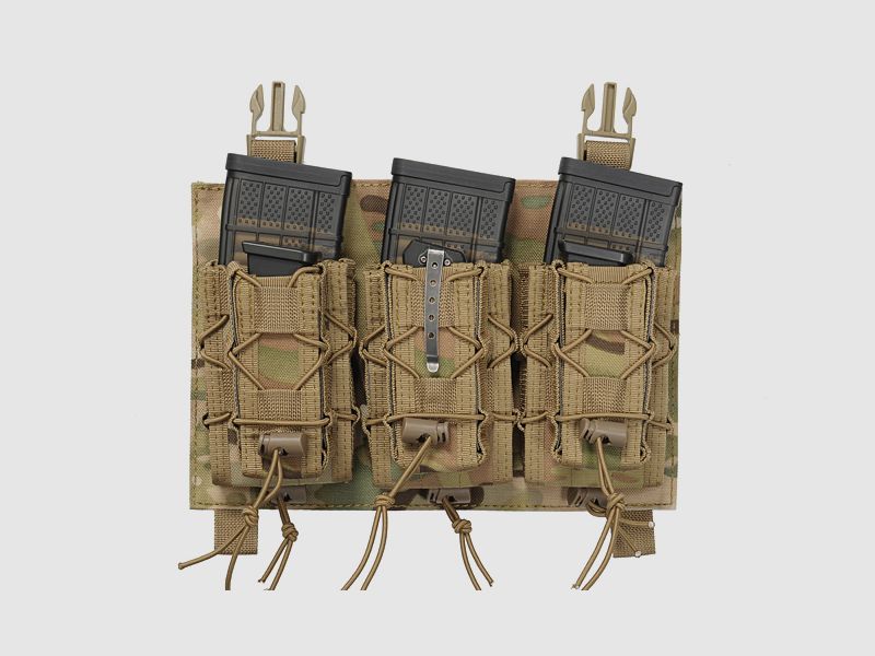 Buckle Up Speed Triple Rifle/Pistol Mag Pouch - Multicamo [8FIELDS]