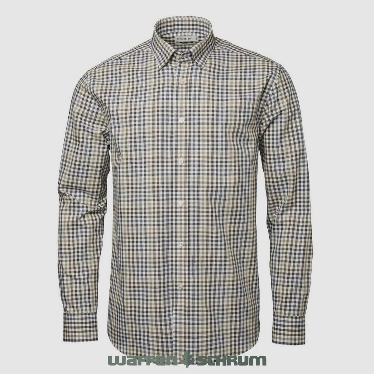 Camisa Chevalier Belmont Corte Regular Cuero Marrón