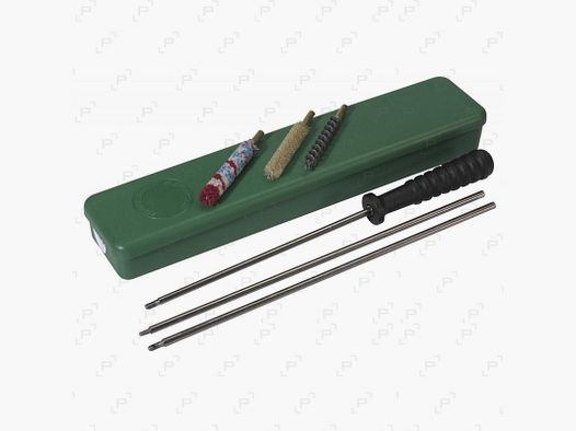 Boîte de nettoyage pour fusil avec baguette en acier