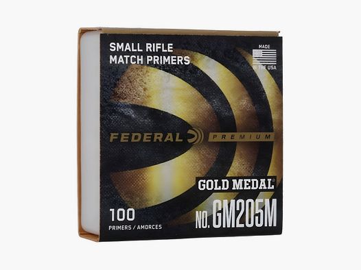 Spłonki karabinowe Federal Gold Medal - małe (GM205M)