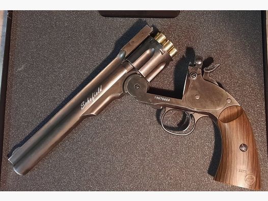 Co2 Revolver ASG Schofield 6" Antik Schwarz 4,5 mm Diabolo