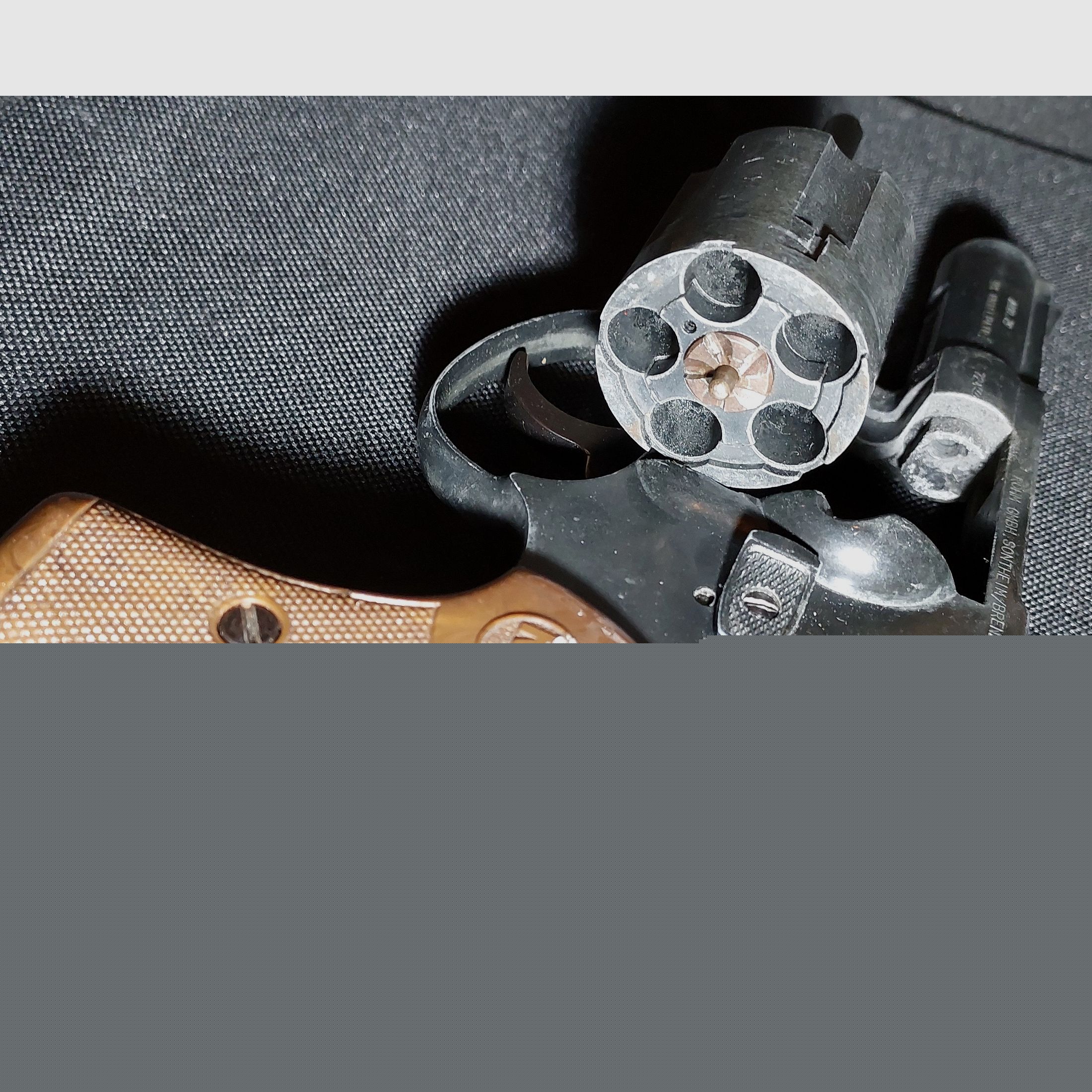 Röhm RG79 Schreckschuss Revolver brüniert (PTB 5-71) Rg 79 mit integriertem 15mm Lauf