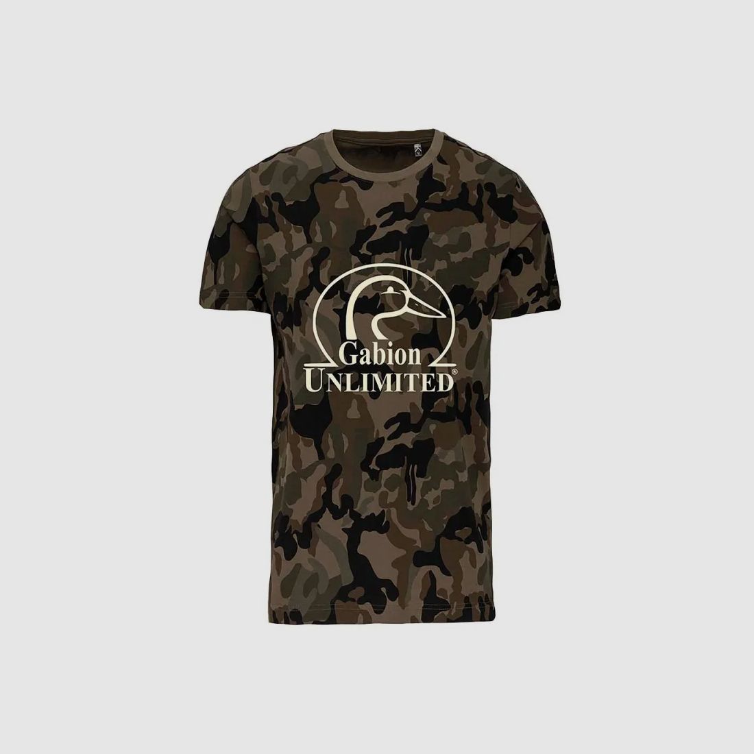 T-Shirt Camo Woodland 100% Baumwolle 145g gerade geschnitten, Bild 2 von 5