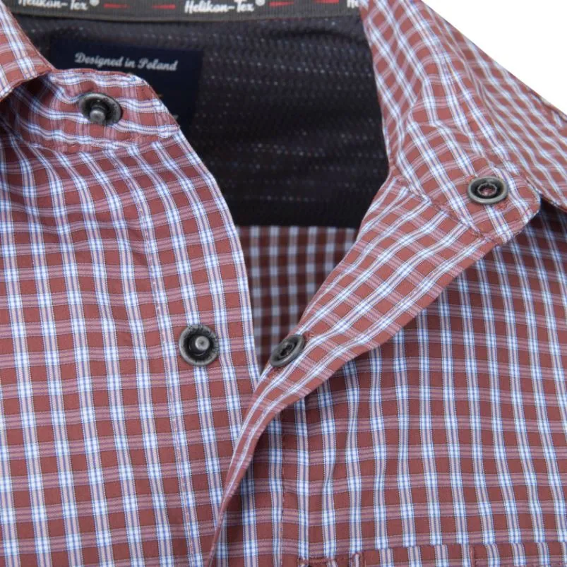 Helikon-Tex – Men's long-sleeved checkered shirt Covert Concealed Carry – Scarlet Flame Checkered, image 8 of 10