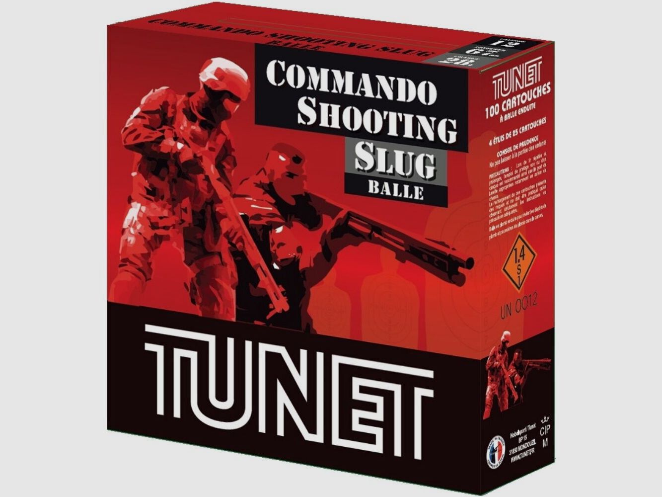 Tunet Commando Slug 100 sztuk 12/67,5