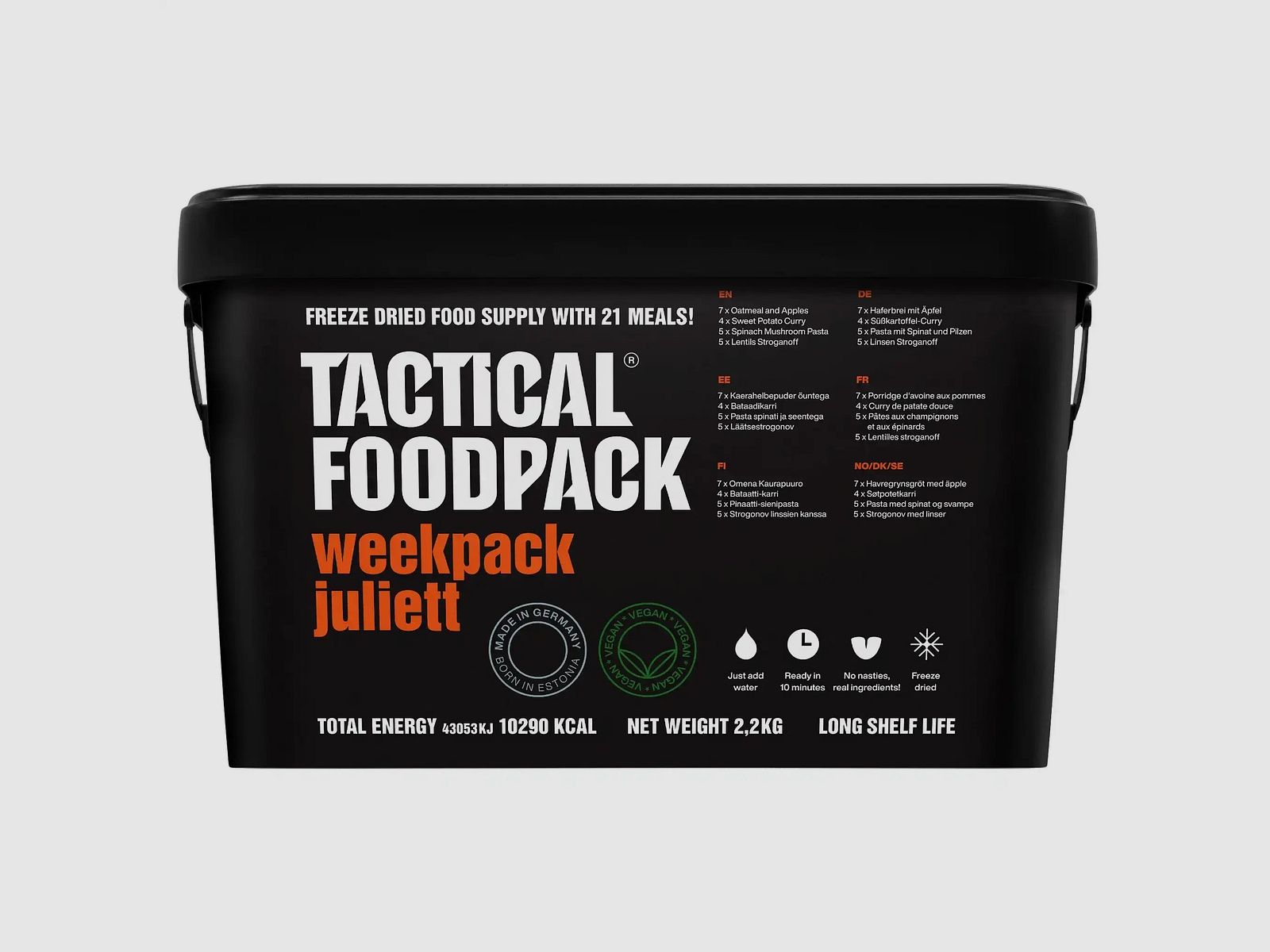 Tactical Foodpack Tactical Foodpack Wochenration Weekpack Juliett