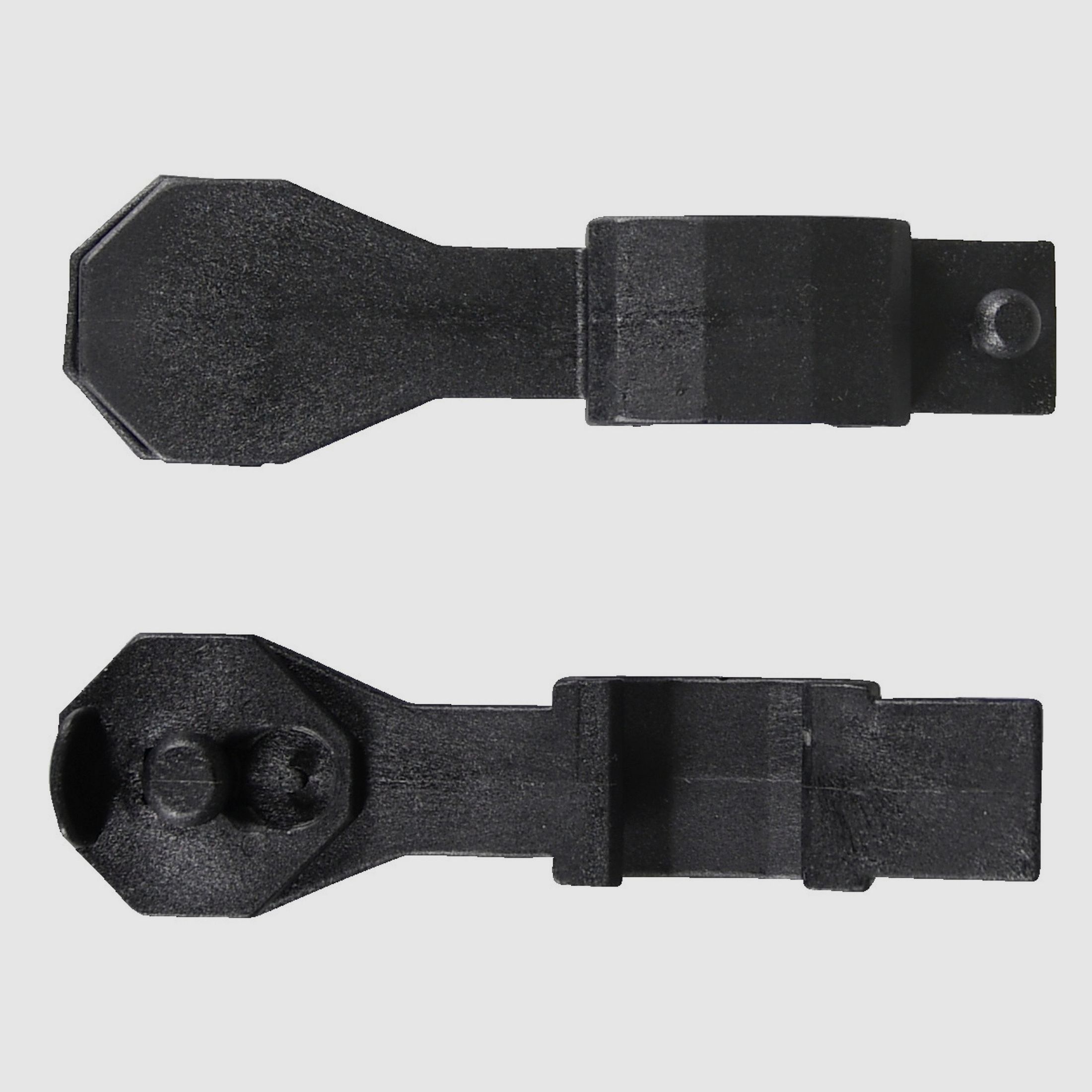 Stihl holding bracket with closure clip
