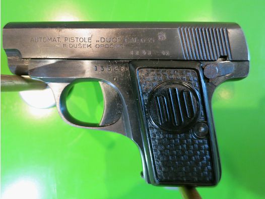Pistolet semi-automatique, CZ Brünner Waffenwerke - F. Dusek DUO 6,35 mm (Pistolet Z), 6,35 mm Browning #42-
