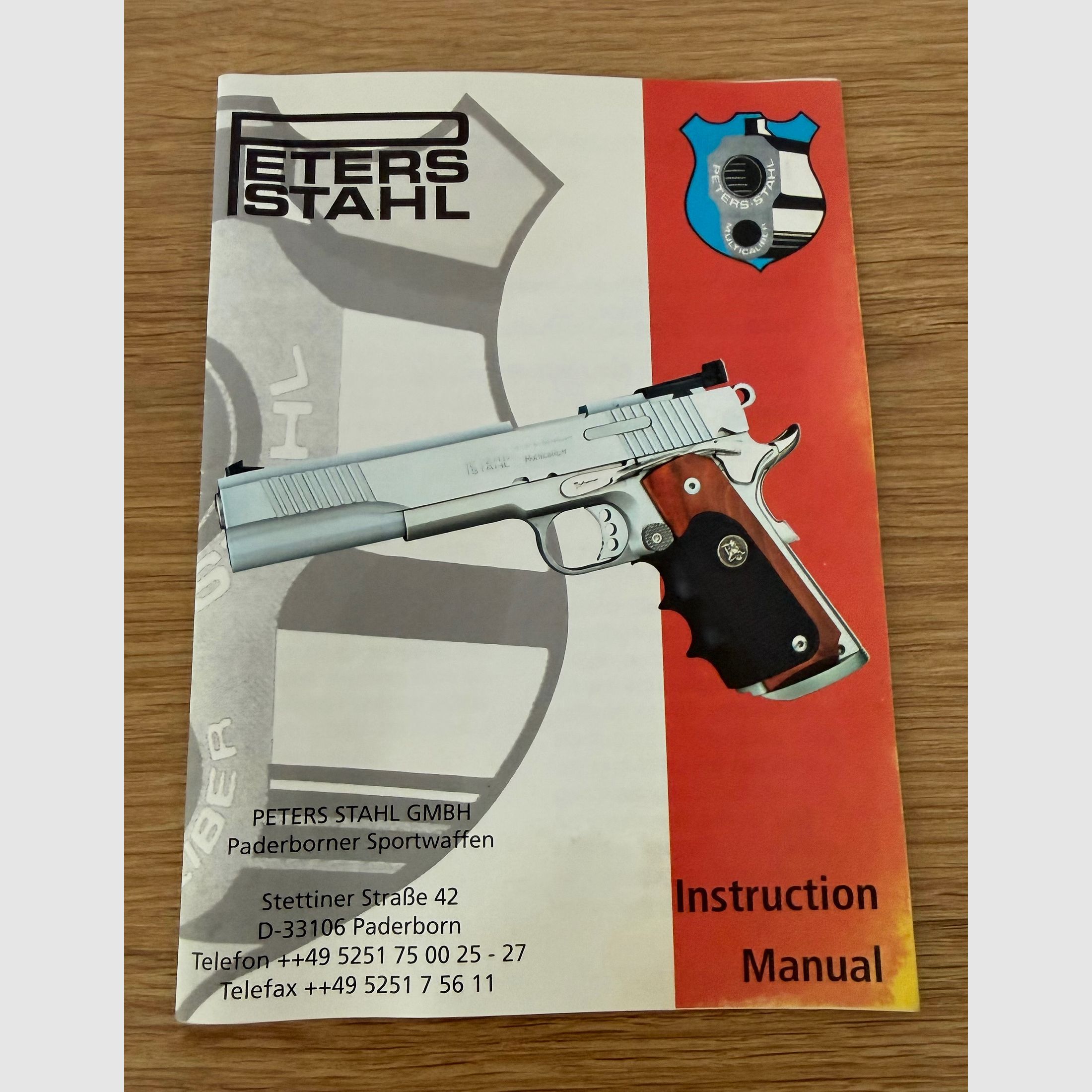 Peters Stahl Multicaliber  6“ im Kaliber .45ACP & Wechsel 9mm Para