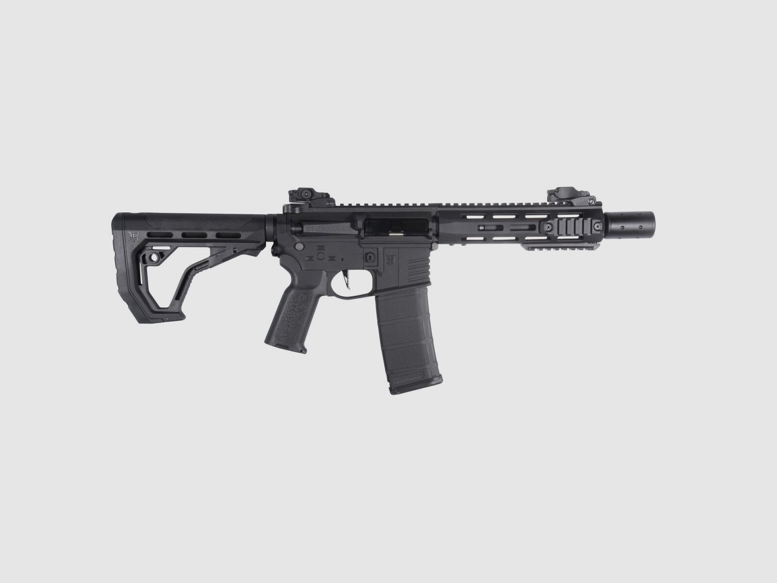 M4 AR15 M-LOK SilentOps 8 Zoll CHARLIE EAGLE ETU Schwarz S-AEG Airsoft Gewehr Frei ab 18 Jahren | Delta Armory