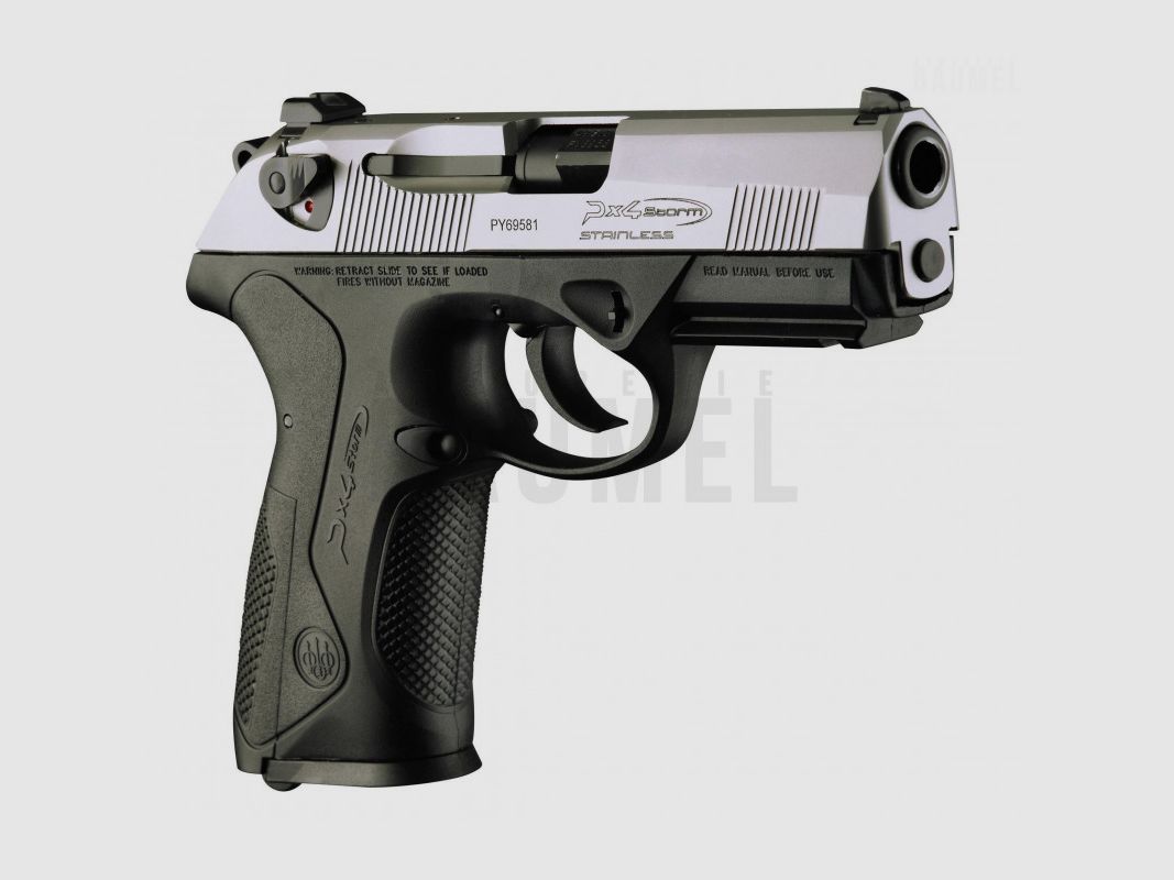 PISTOOL BERETTA PX4 F INOX 9MM PARA 17 SCHOTEN