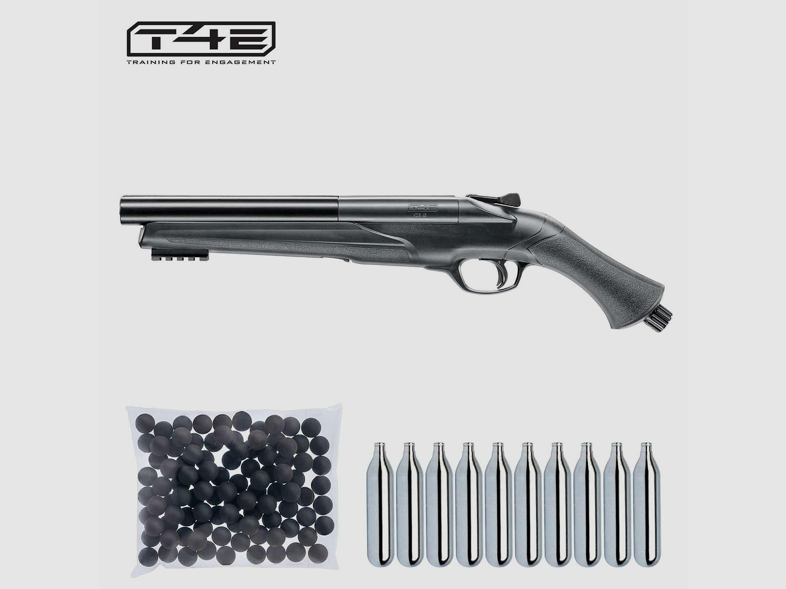 SET Umarex RAM T4E HDS 68 cal .68 Co2 Schrotfline (P18) + 100 Rubberballs