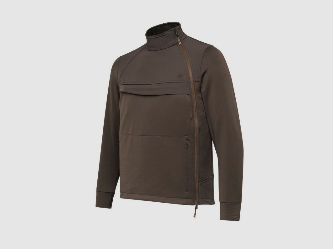Technische Fleecejacke Beretta mit Fernglashalterung braun Modell Binostash Anorak Art. P3771 T2312 08AA BERETTA, Bild 2 von 6
