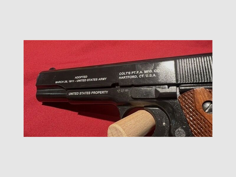 Kommissionen Gasp. COLT 1911 Jub.100Jahre 9mm P.A.K