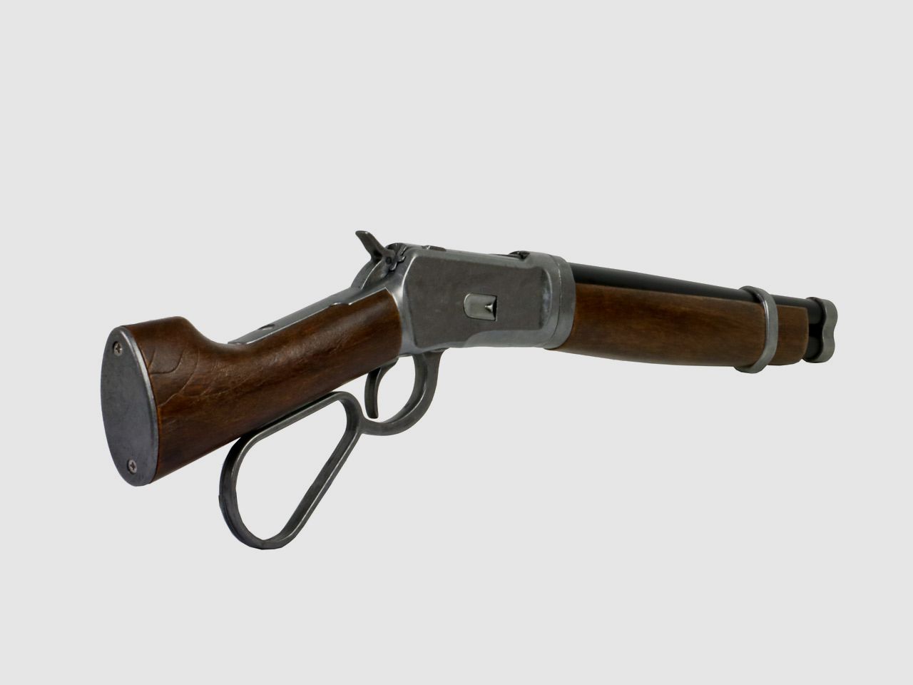 B-Ware Deko Westerngewehr Kolser Winchester Mare's Leg Short altgrau voll beweglich LĂ¤nge 55 cm