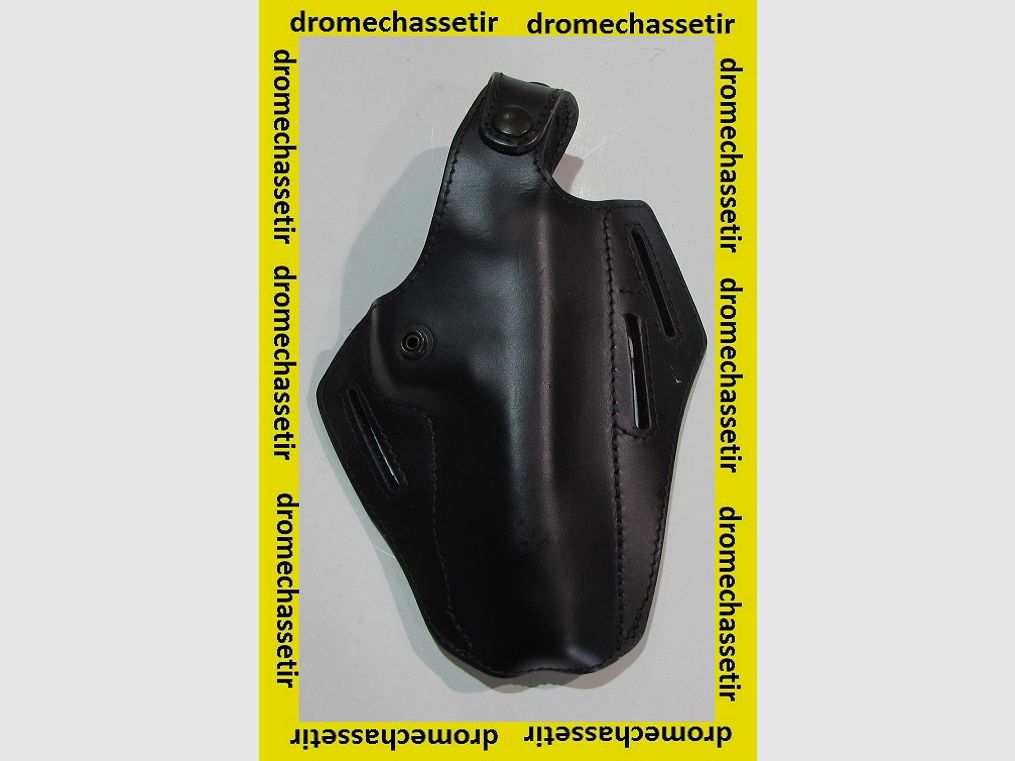 Rechthandig leren holster voor Beretta Mas G1, zwart, afbeelding 2 van 3