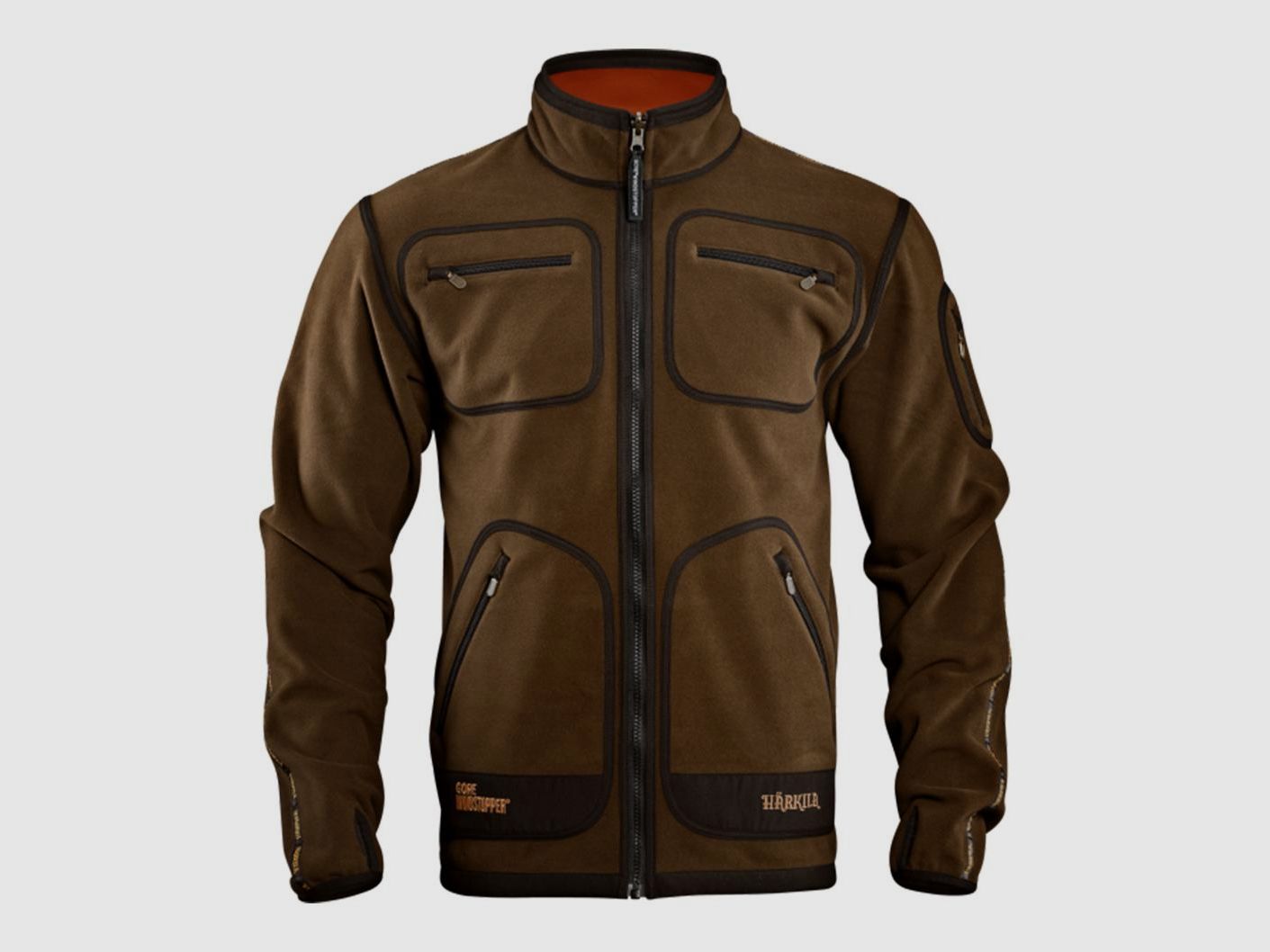 Härkila Fleecejacke Herren Kamko - Grün/Orange