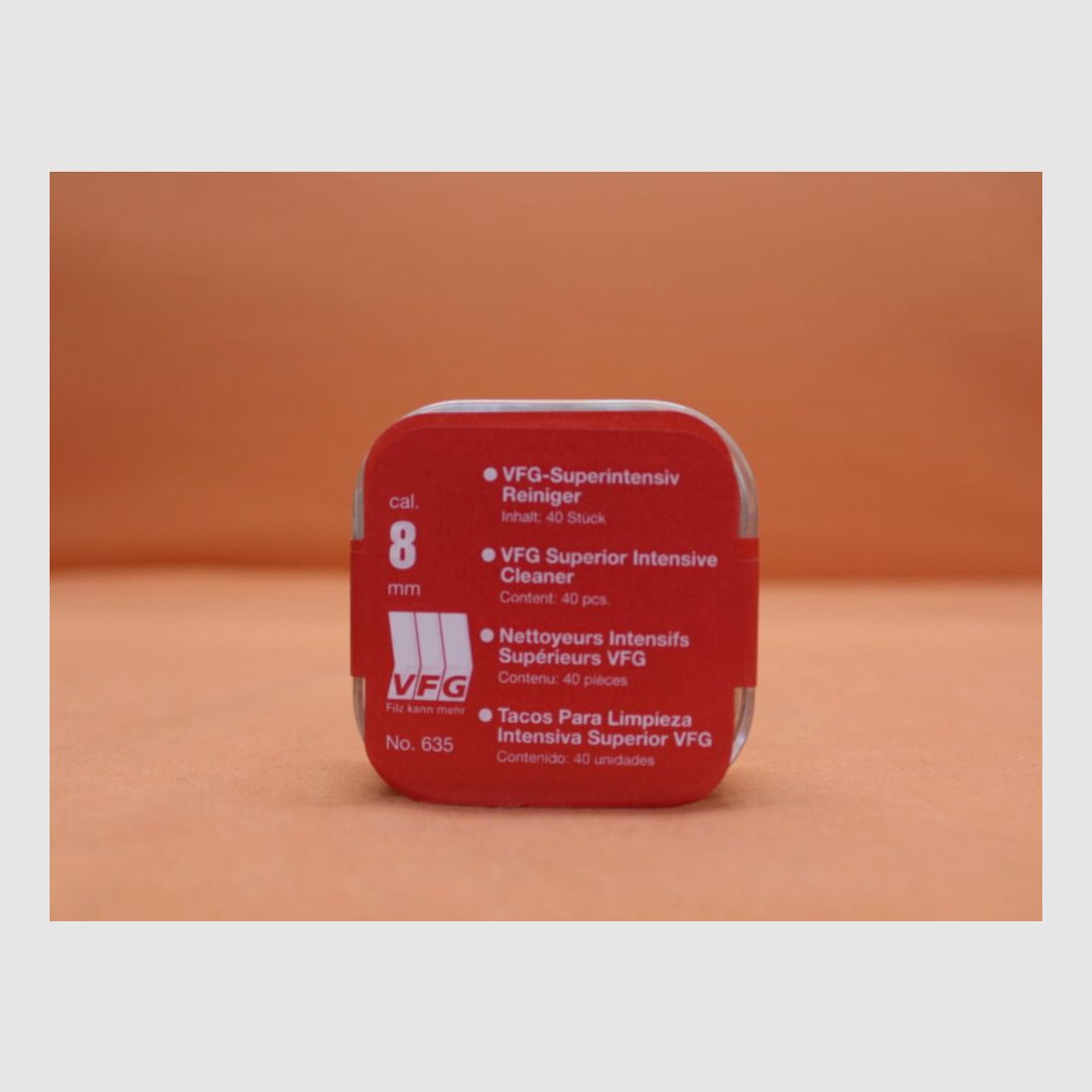 VFG. VFG-Super-Intensivreiniger 8,0mm (635) 40 St. Spezialfilz mit Messingfasern