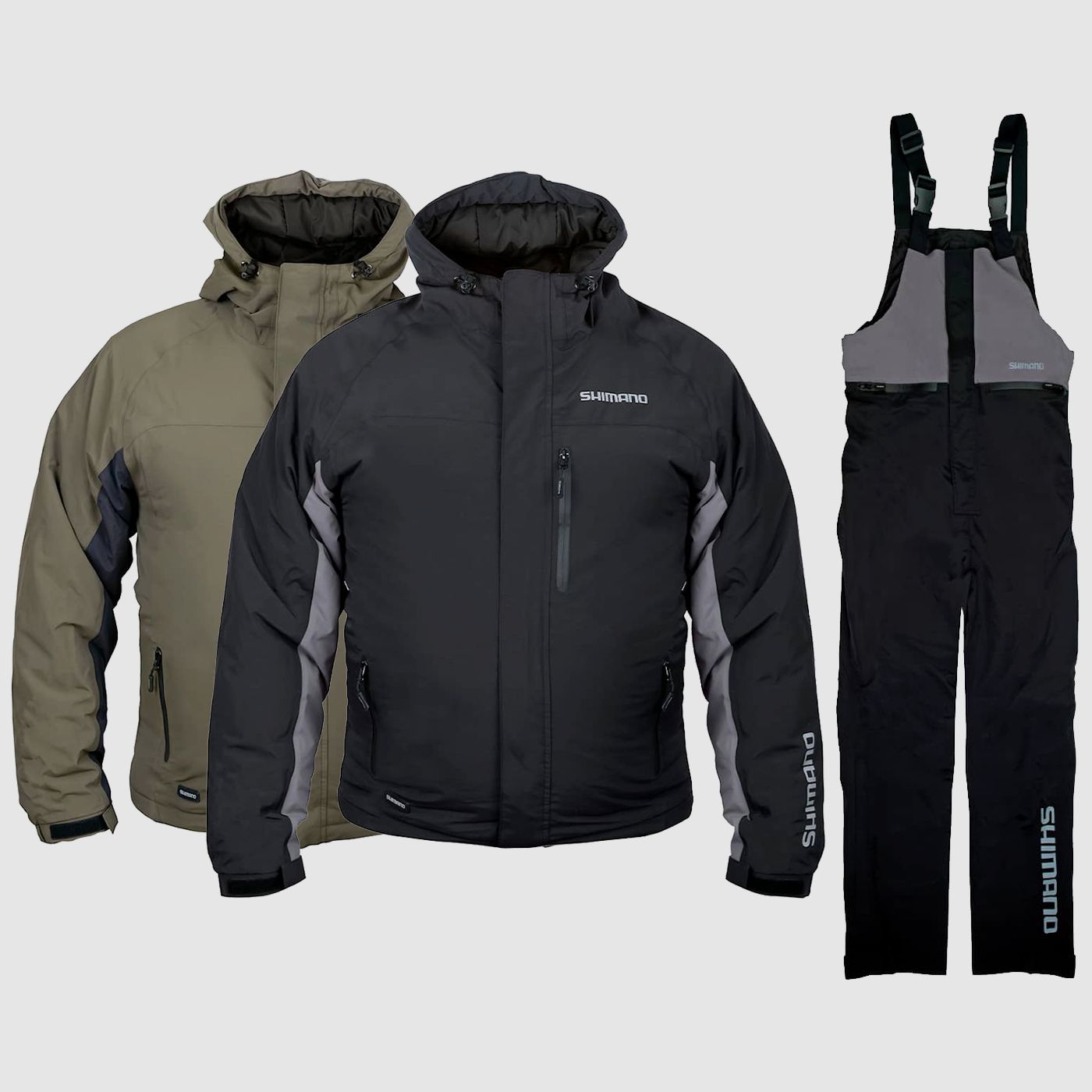 Kurtka Shimano / zestaw wędkarski BIBs ocieplany