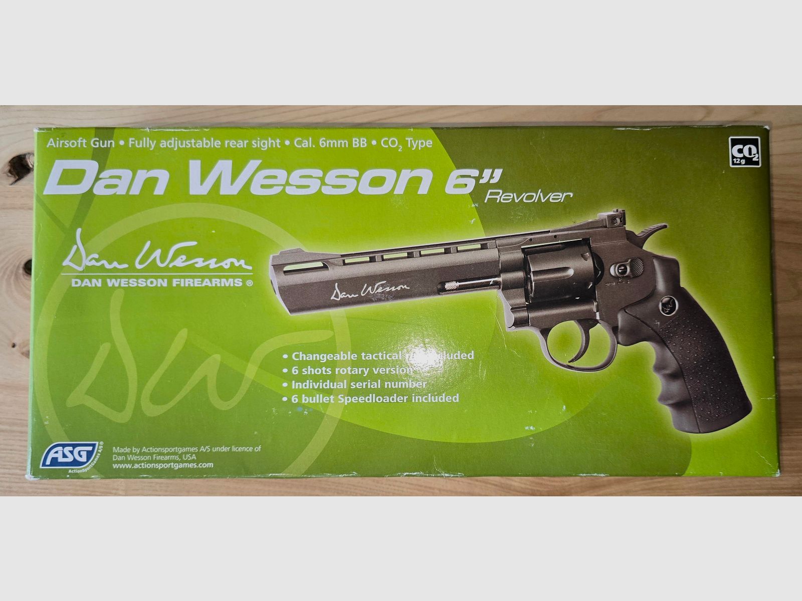 Softair Dan Wesson 6" w.Neu 1x benutzt in OVP