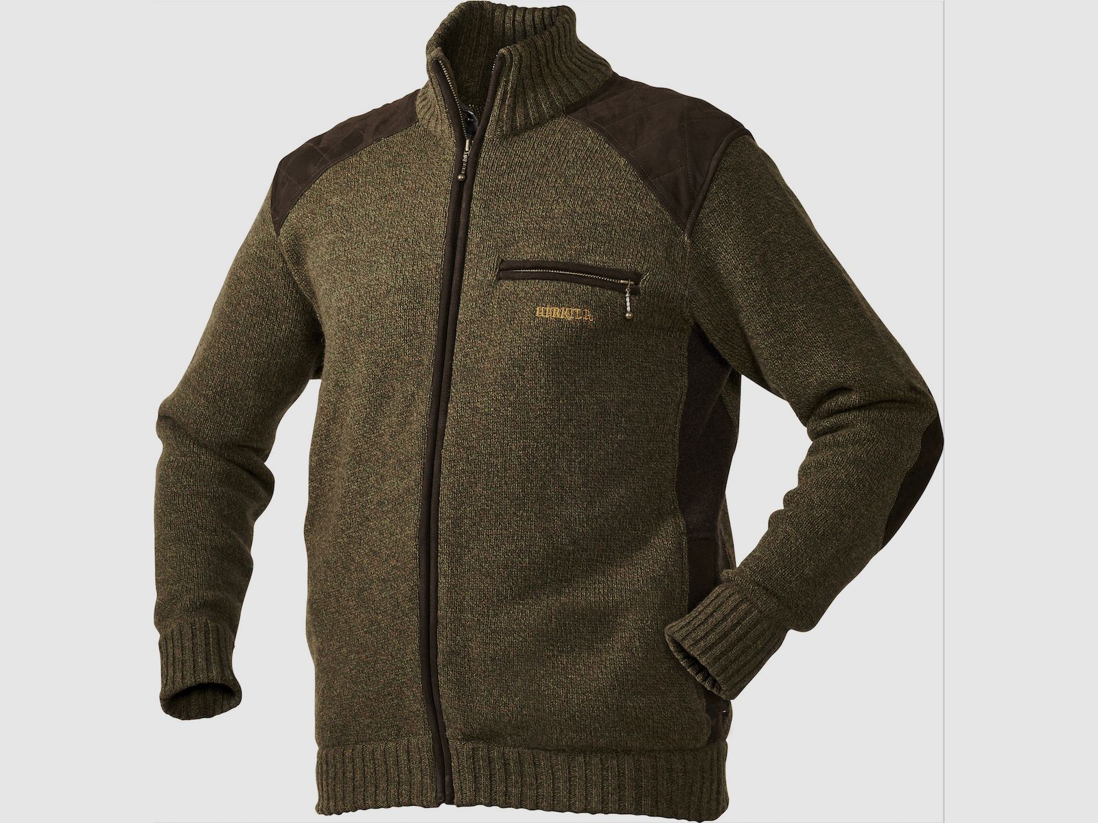 HÄRKILA Raymond Strickjacke Green Melange