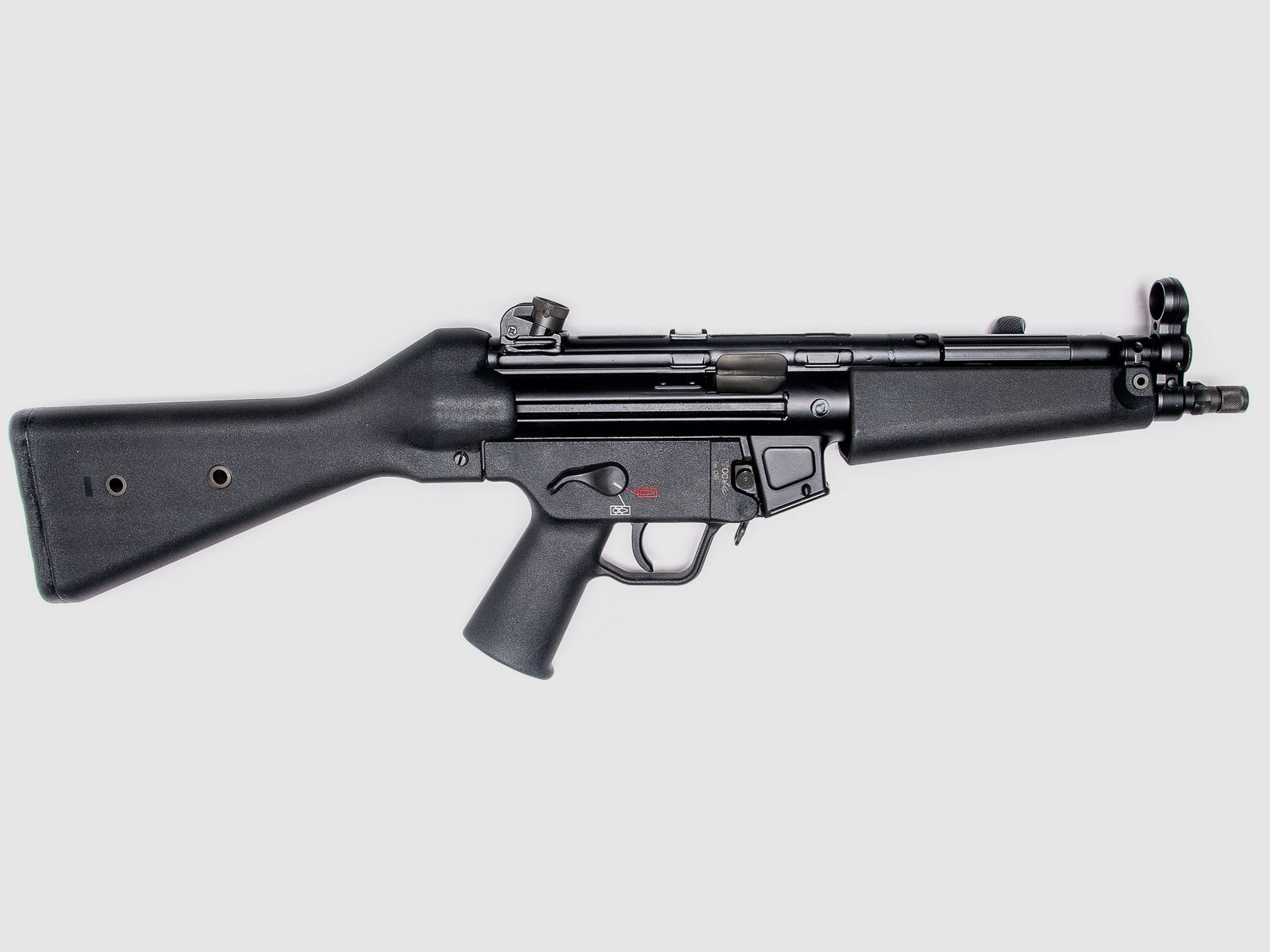 Testwaffe H&K SP5 mit Festschaft, Bild 2 von 2