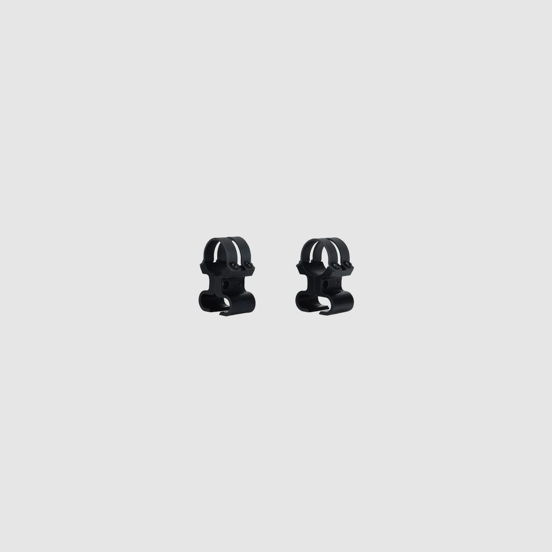 Weaver Steel Lock Tip-Off See-Thru Ring Mount 4-Screw Cap 3/8" Grooved Receiver nero opaco 25,4mm