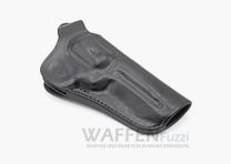Leather belt holster for 4 inch revolver Steel COP / Steel DOG