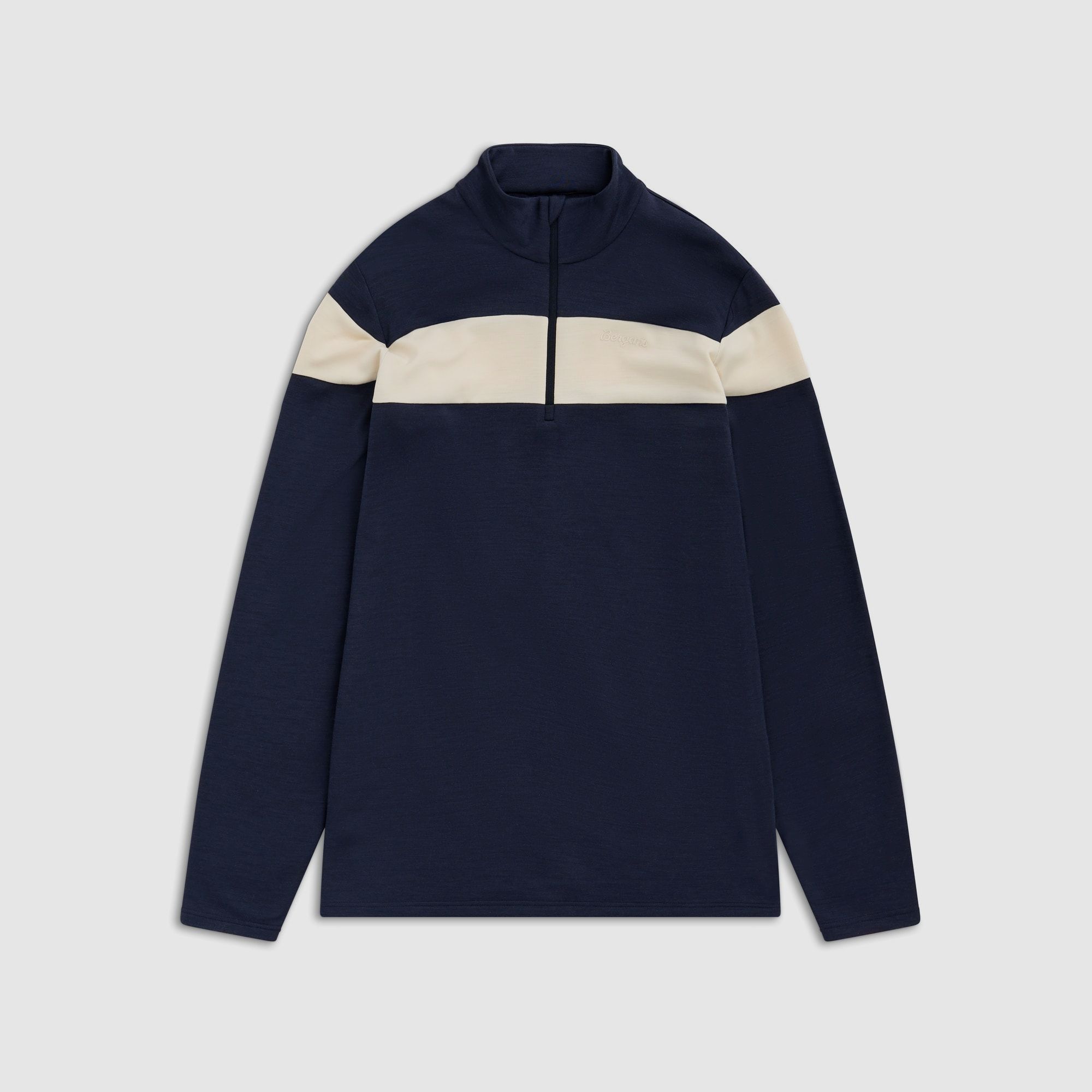 Bergans Uldal Half-Zip Wool Sweater Men Dark Navy/Cream XL