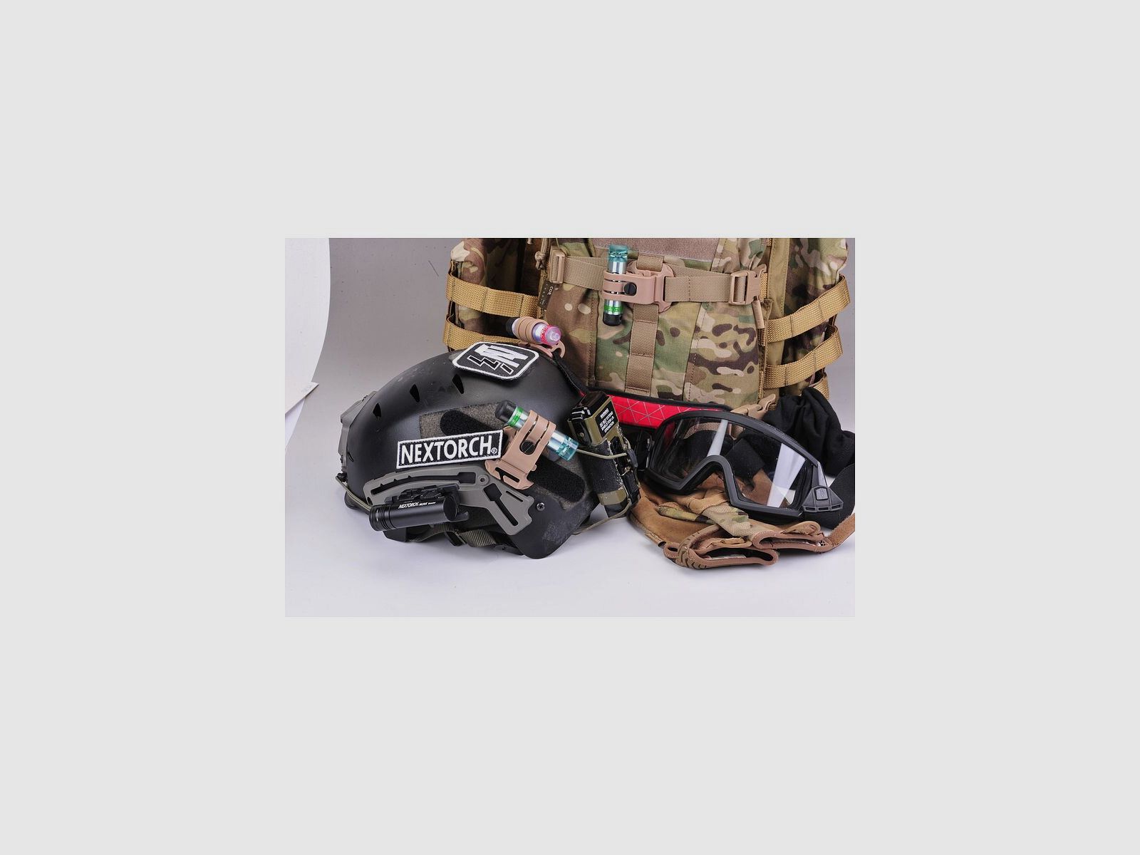 NEXTORCH Glo-Toob Kit Halterung MOLLE / PALS mit Klett für GT-AAA/Pro Serie, Bild 14 von 16