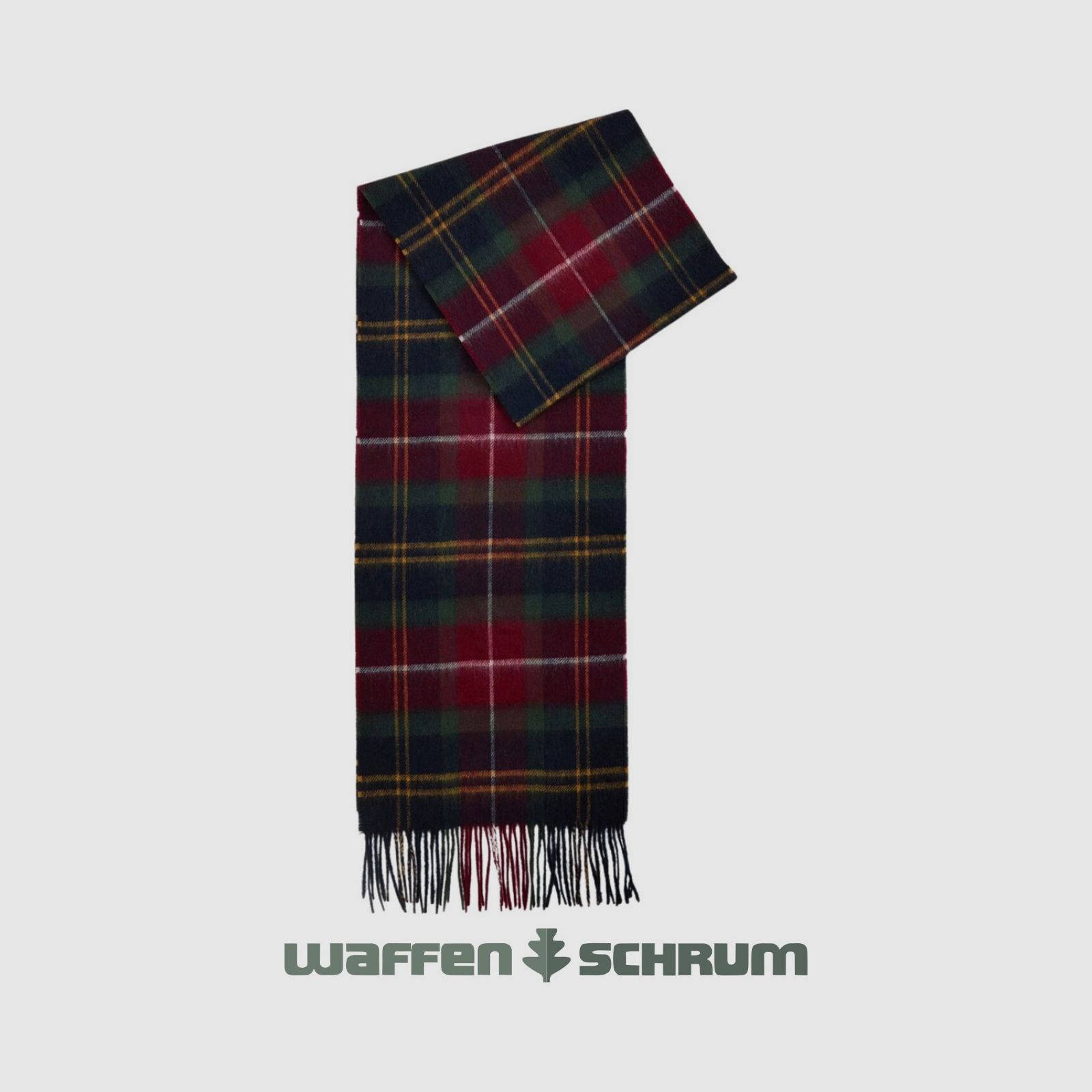 Barbour Schal Chasmere Wool Winterberry Tartan
