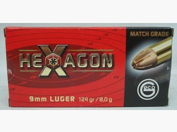 9mmLuger Hexagon - 8,0g/124gr (a50)