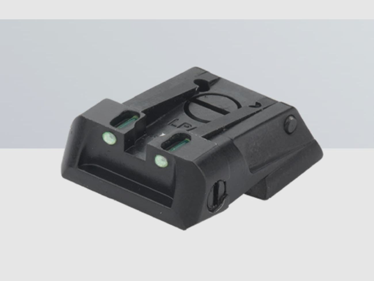 LPA Sights mirino per NOVAK Cut e compatibili Novak-Cut| Fiber (tutti)| regolabile| acciaio| nero
