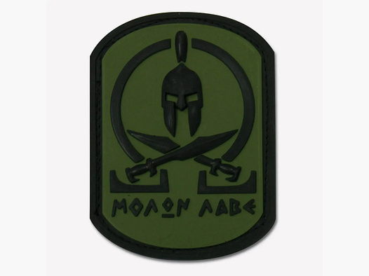 Jackets To Go 3D-Patch Molon Labe Spartan oliv