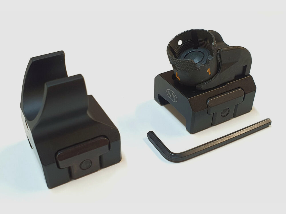 WFN Svizzera Set di mirino WFN svizzero con mirino a tamburo Heckler & Koch per Picatinny ad esempio MR308 / MR223 ecc.