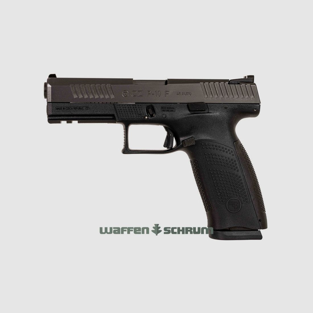 CZ P-10 F .45Auto original Koffer und Zubehör (Res.-Mag., 2 extra Griffrücken) LL: 112 mm