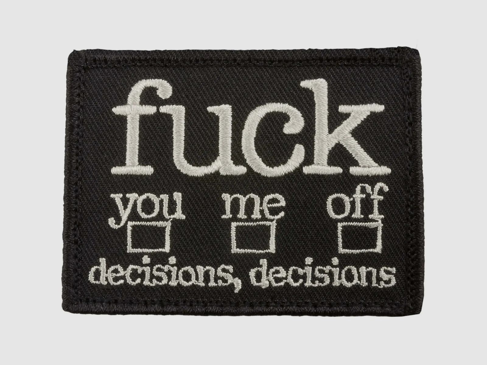 Café Viereck Café Viereck Patch Fuck Decisions