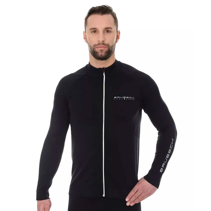 Sportliche Herren-Trainingsjacke Brubeck ATHLETIC schwarz, Bild 3 von 3