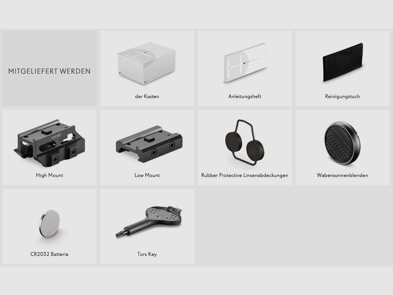 HAWKE Rotpunktvisier 12050 PRISM SIGHT 1X15 SPEED DOT ABSEHEN