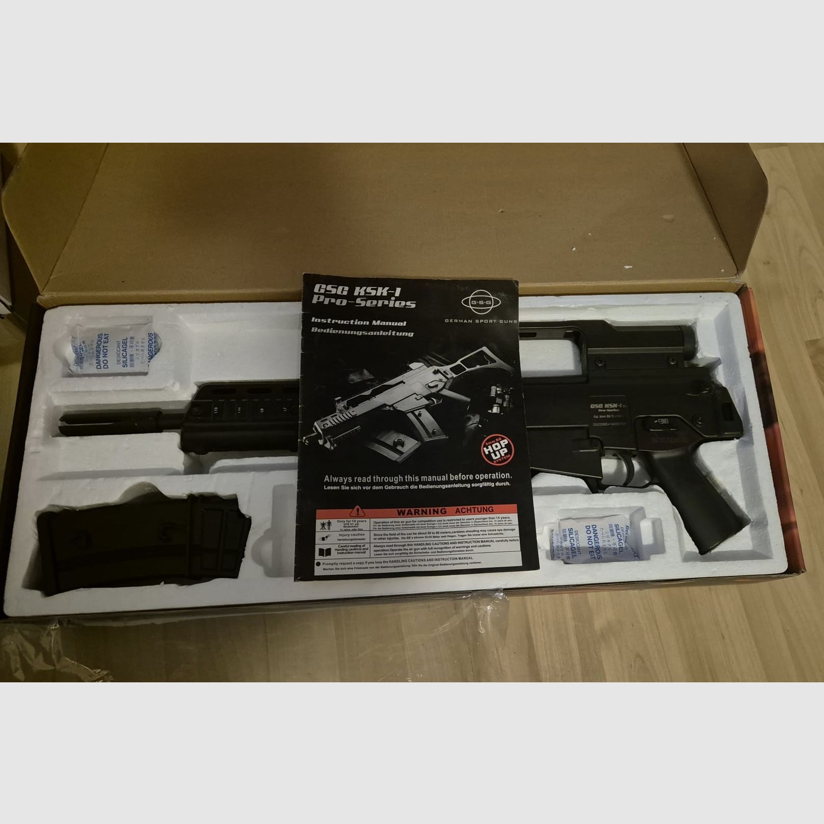 GSG KSK-1K Airsoft G36 <0.5 Joule including magazine, batteries, charger