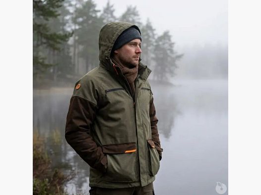 Parka Herren Winchester® Track Racoon Grün - Lange Ärmel & Kapuze