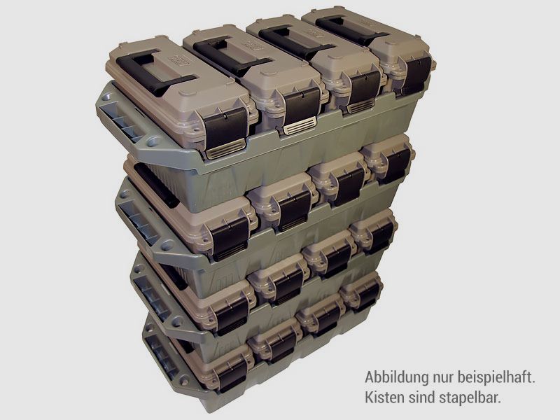 MTM ammunition transport box including 4 boxes