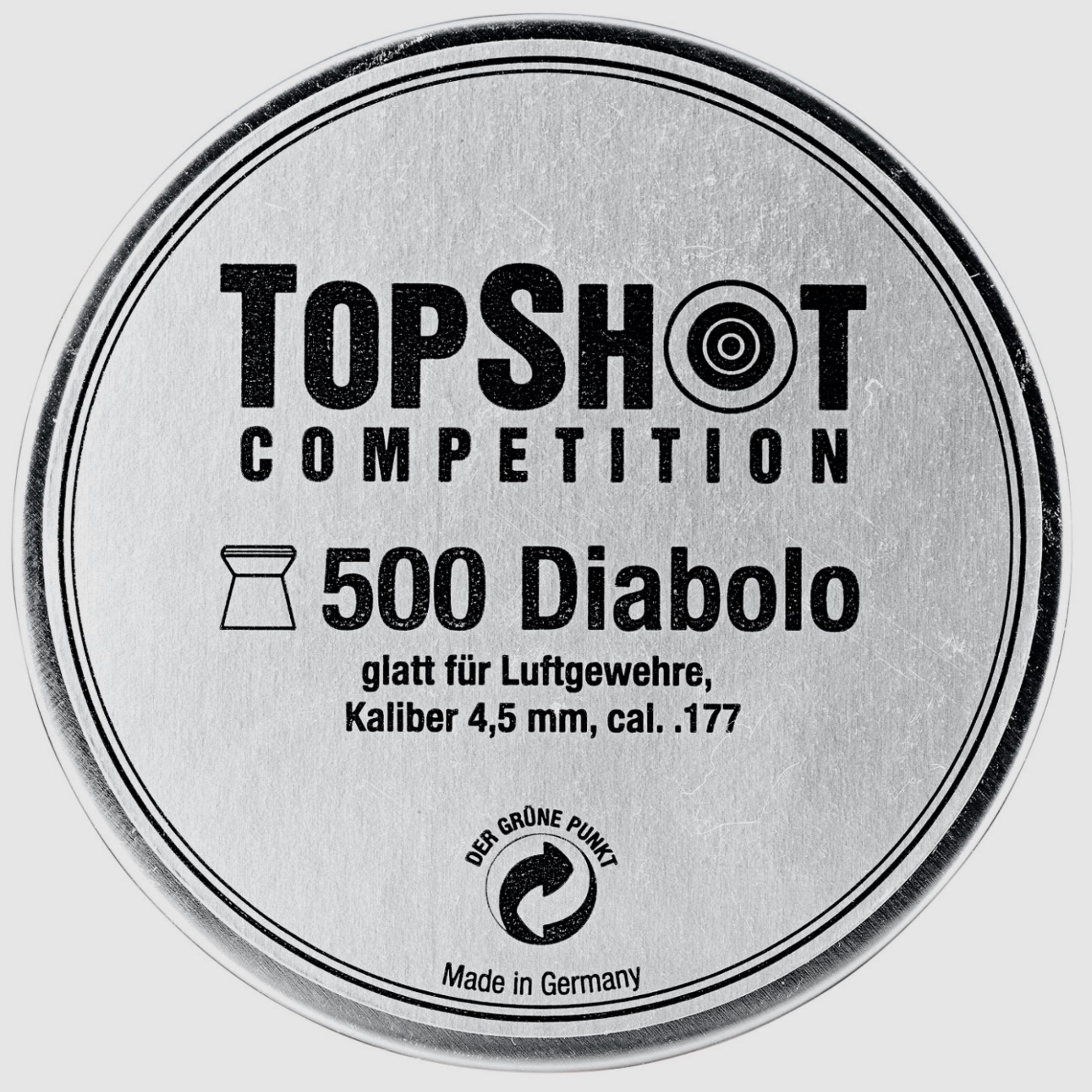 Haendler & Natermann 162367-65 TOPSHOT Competizione 4,5 mm Diabolo liscio