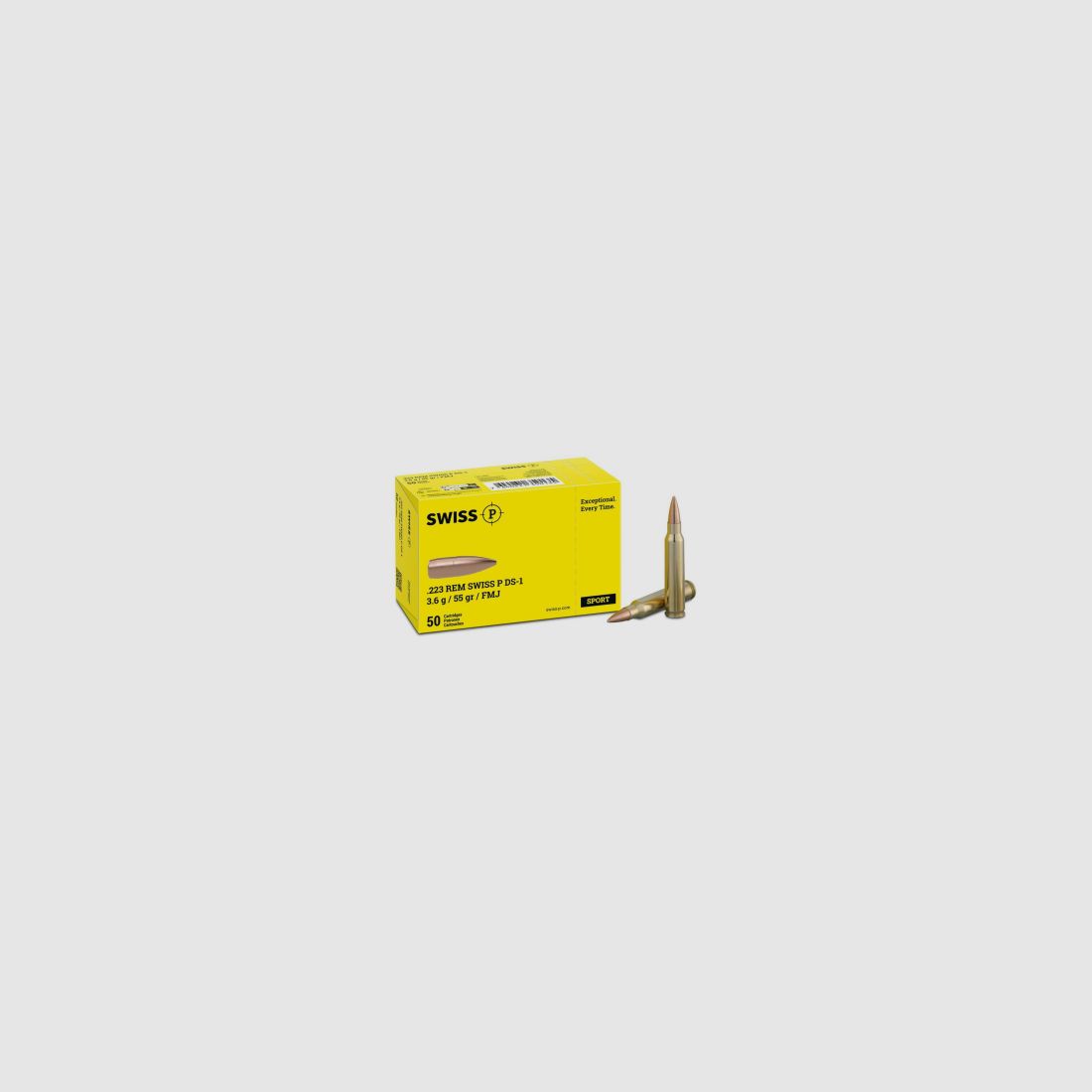 SWISS P .223 Rem. DS-1 3,6g 55grs VM 1000 pcs.
