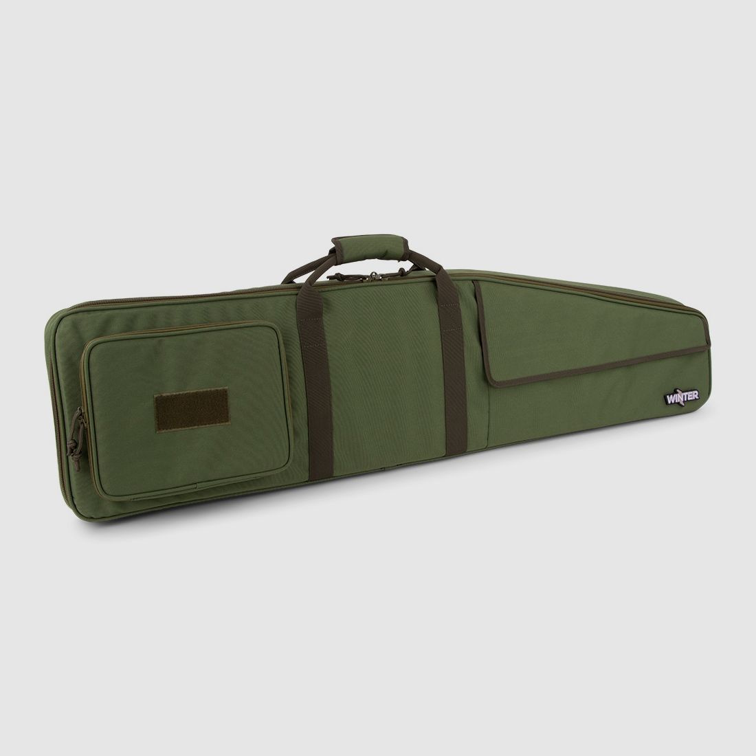 Bolsa de armas de invierno W4 110 cm - repelente al agua, bloqueable, correas de mochila desmontables (Forest)